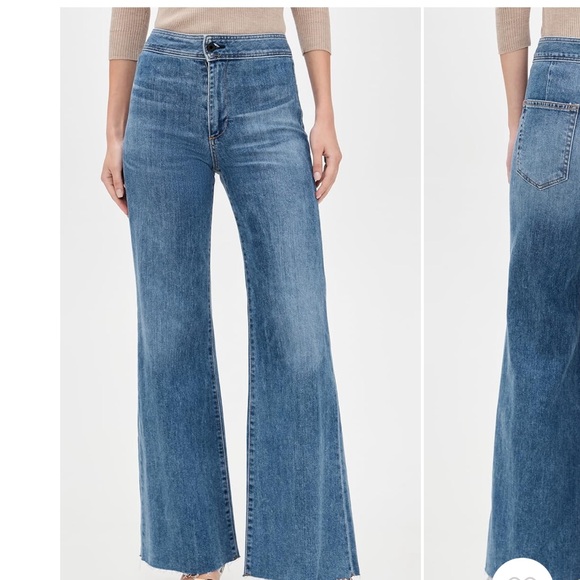 ASKK NY Women's Wide Leg Jeans in Denim Blue size 23